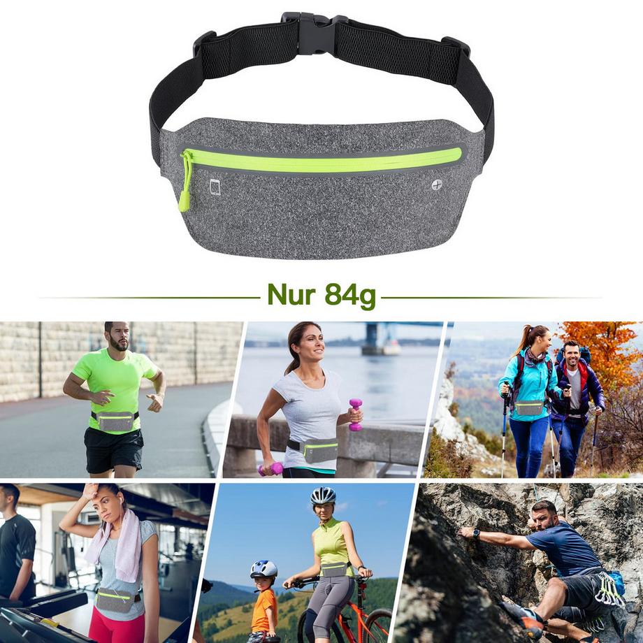 Only-bags.store Sac Banane de Course Étanche avec Prise Casque  