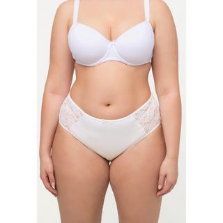 Ulla Popken  Lot de 3 culottes midi, avec large bande en dentelle de chaque côté 