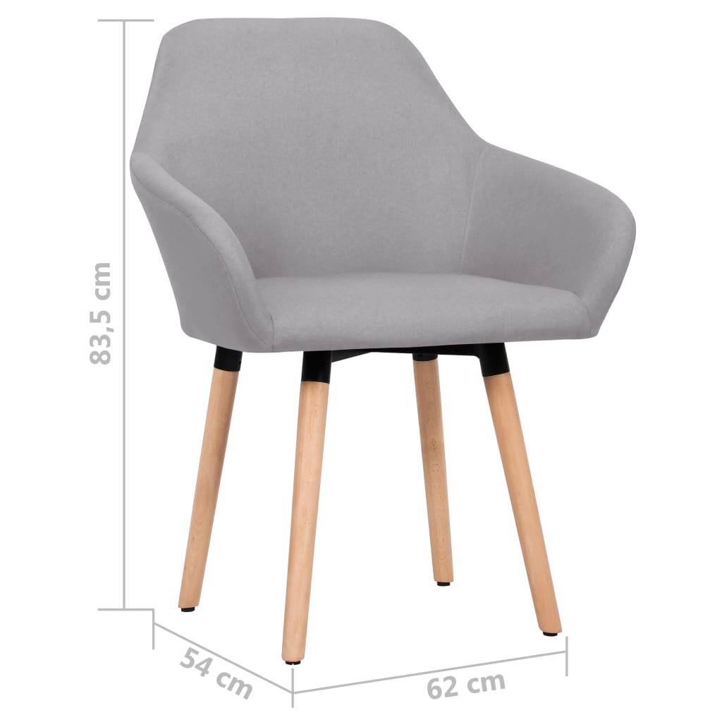 VidaXL Chaise de salle à manger tissu  