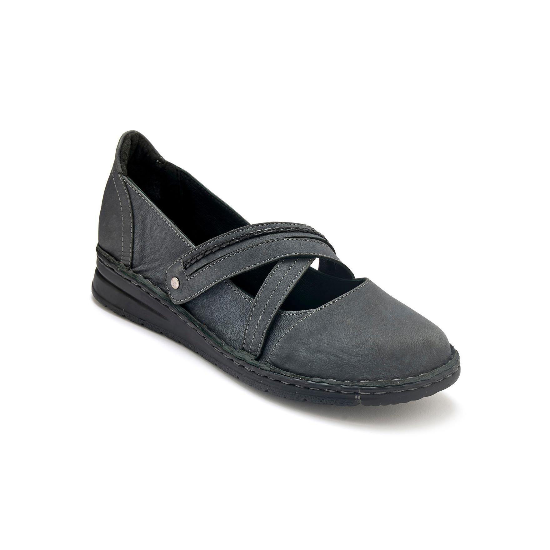 Pédiconfort  ballerines brides croisées à scratch 