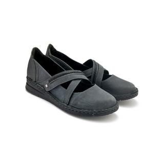 Pédiconfort  ballerines brides croisées à scratch 