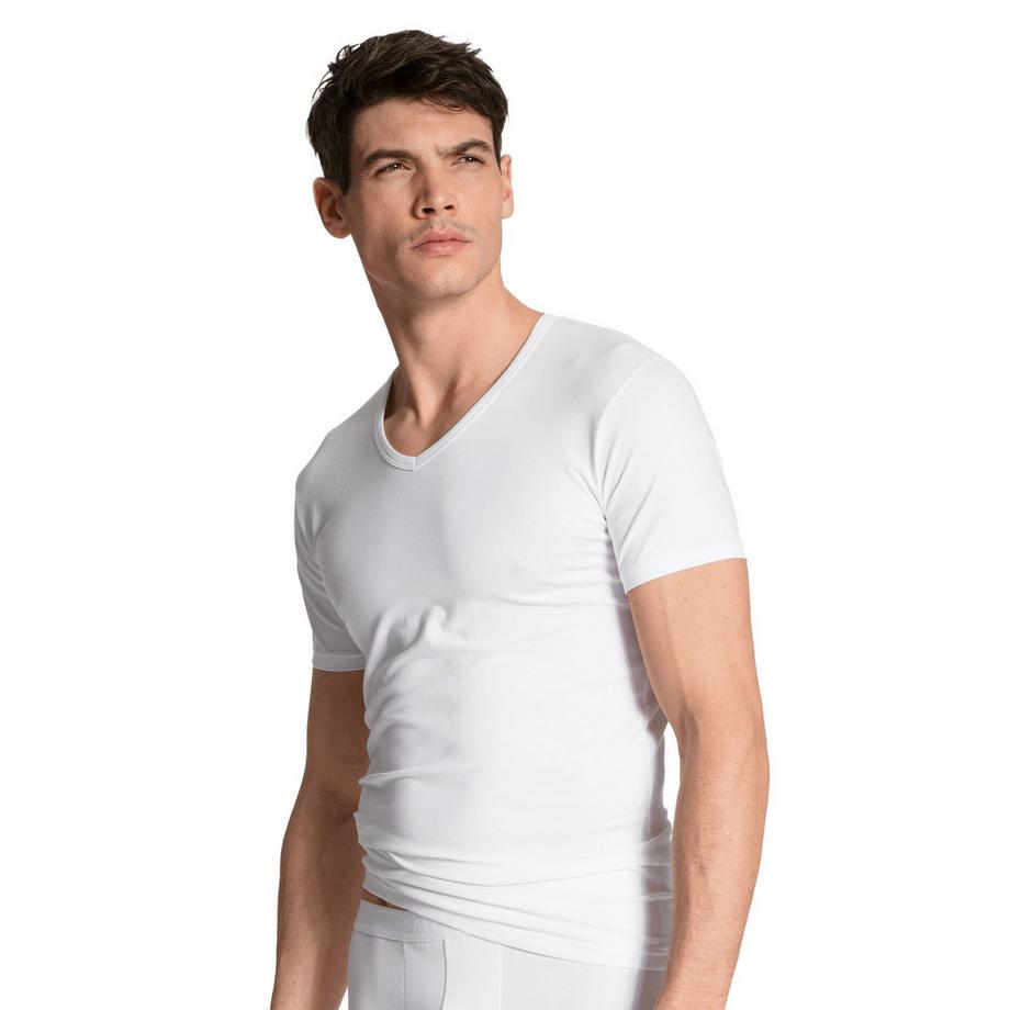 CALIDA Natural Benefit T-shirt Scollo a V Confezione da 4  