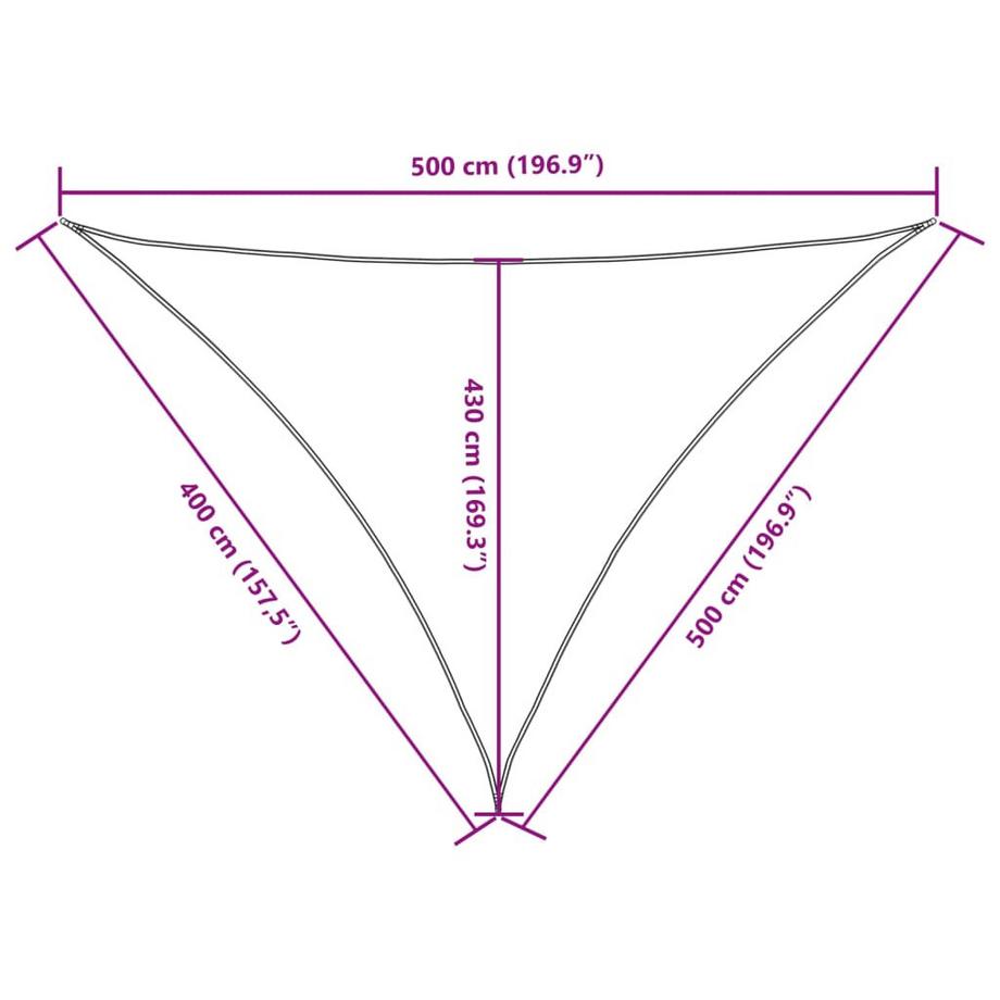 VidaXL Voile solaire  