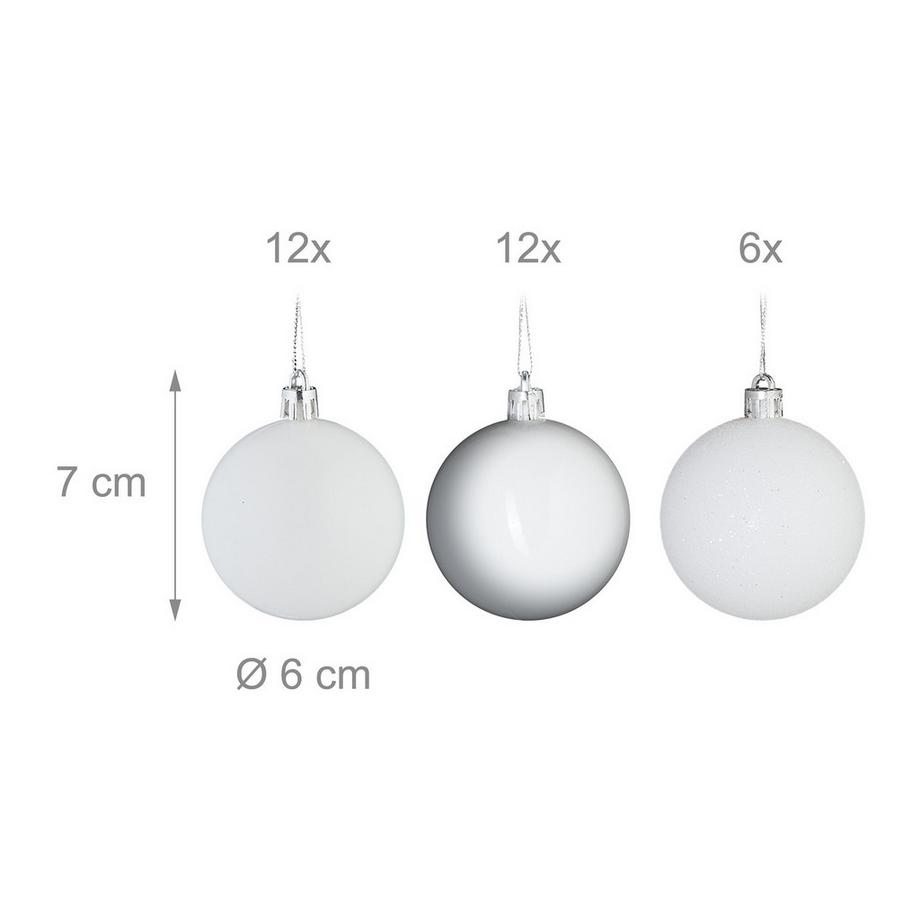 B2X Christbaumkugeln im 30er Set  