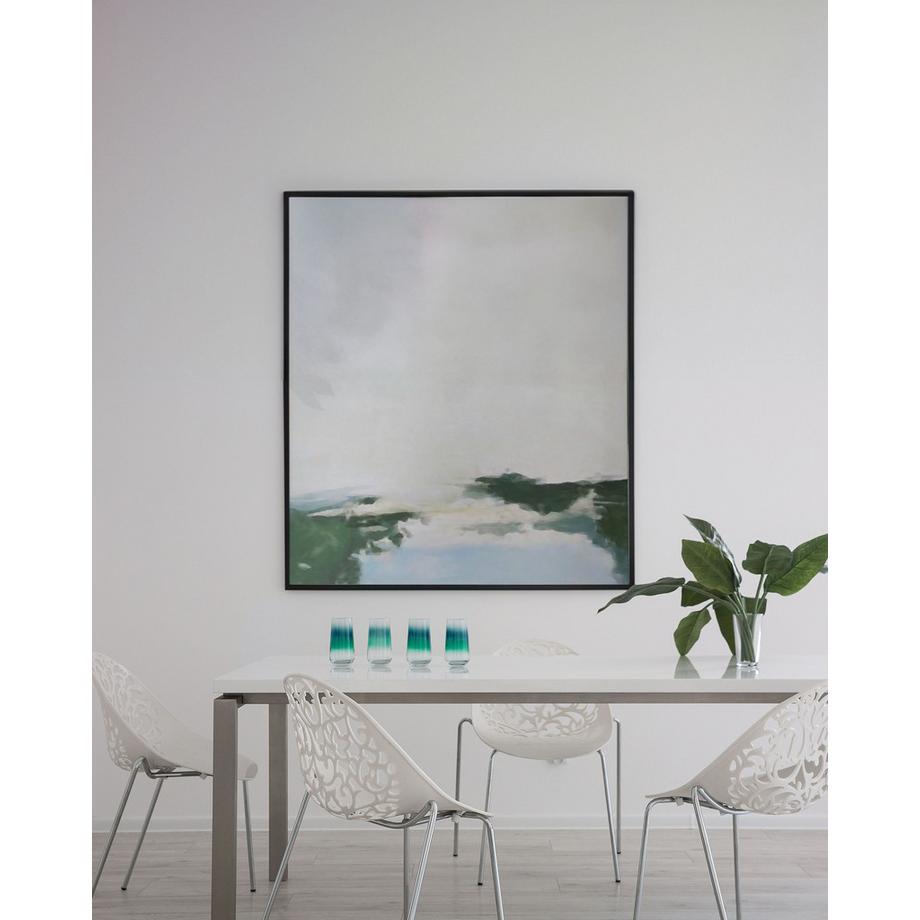 Beliani Lot de 4 chaises de salle à manger en Matière synthétique Rétro MUMFORD  