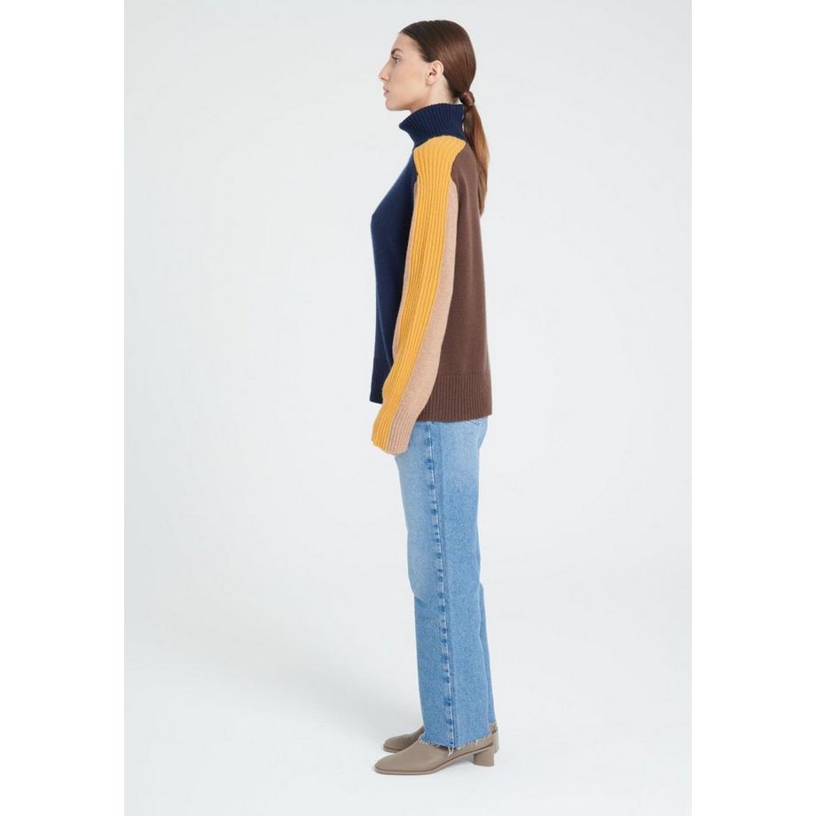 Studio Cashmere8 ZAYA 12 Pull Col Roulé 4 Fils Cachemire  