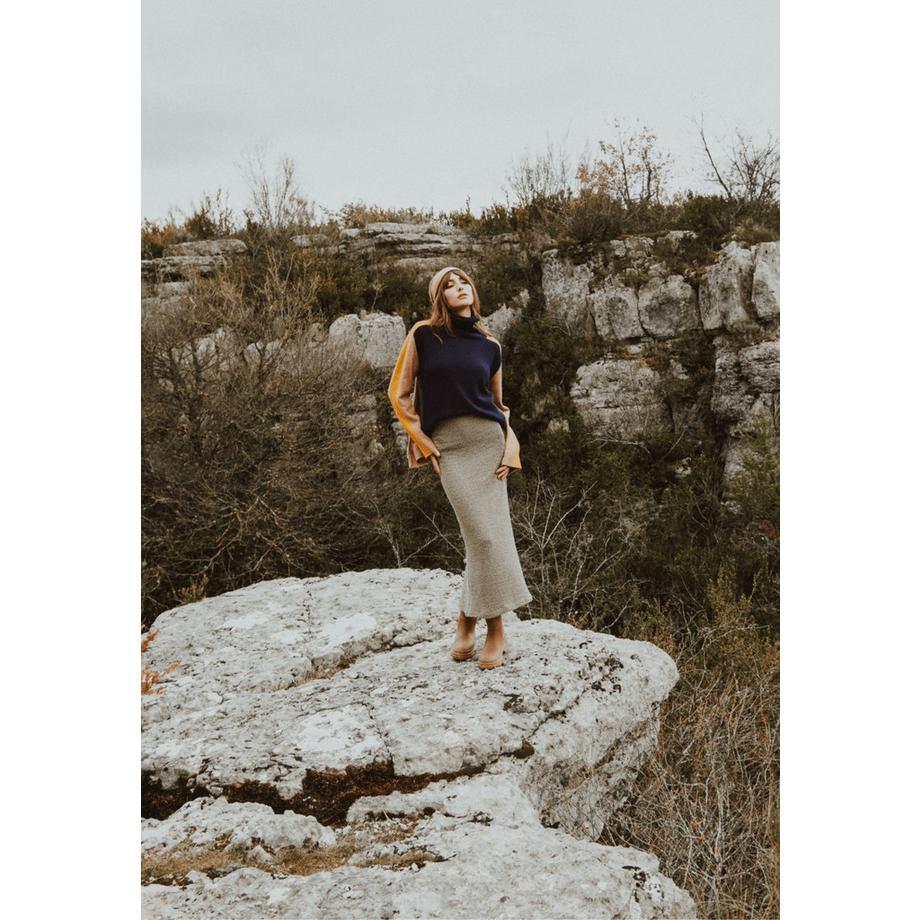 Studio Cashmere8 ZAYA 12 Pull Col Roulé 4 Fils Cachemire  