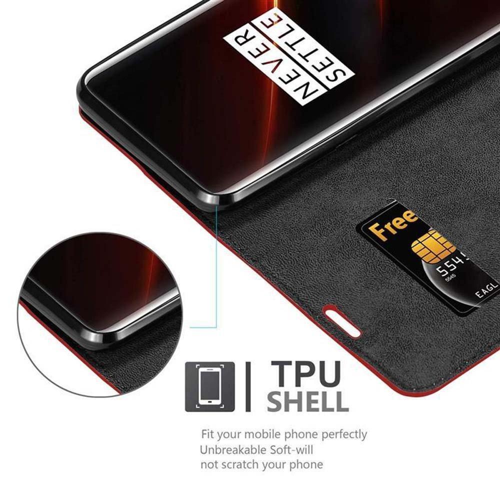 Cadorabo  Hülle für OnePlus 7T PRO Magnetverschluss, Kartenfach 