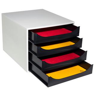 Exacompta ECOBOX Schubladenbox mit 4 Schubladen  
