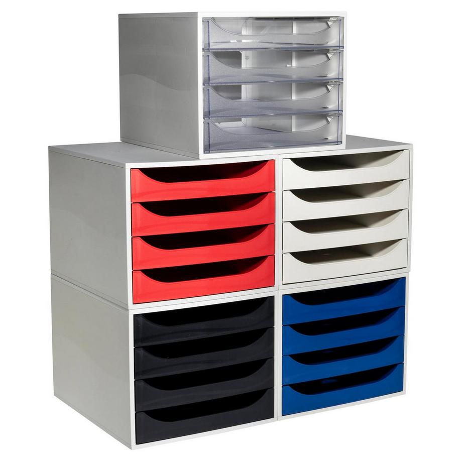Exacompta Cassettiera Ecobox Office 4 cassetti  