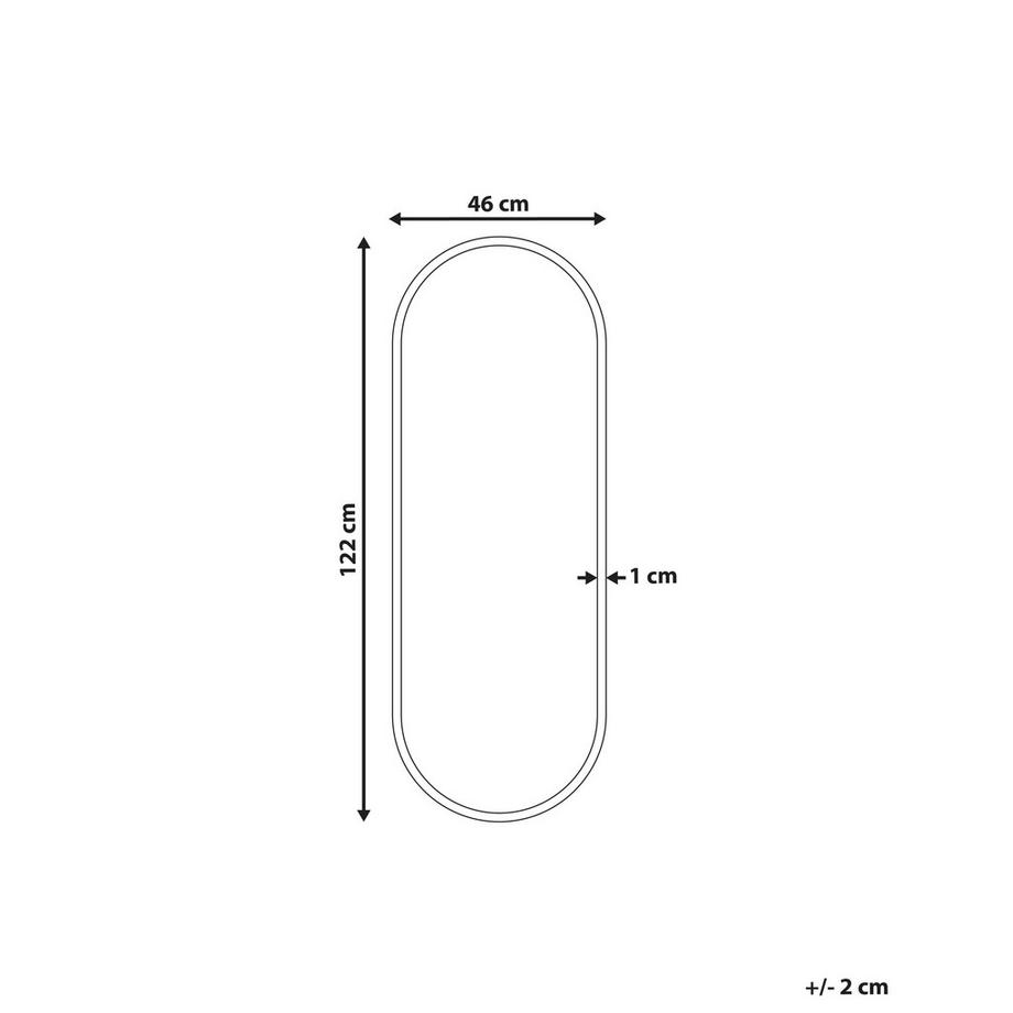 Beliani Miroir en Métal  AZEVILLE  