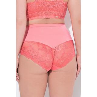 Ulla Popken Slip Midi Pizzo Trasparente Arricciato Dietro  