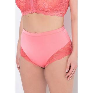 Ulla Popken Slip Midi Pizzo Trasparente Arricciato Dietro  