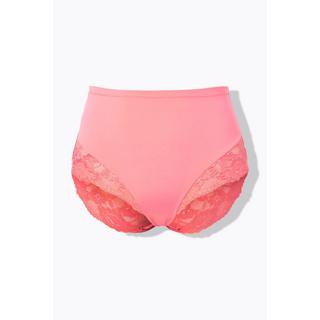 Ulla Popken Slip Midi Pizzo Trasparente Arricciato Dietro  