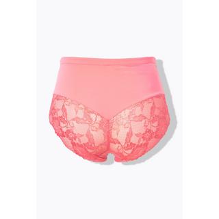 Ulla Popken Slip Midi Pizzo Trasparente Arricciato Dietro  