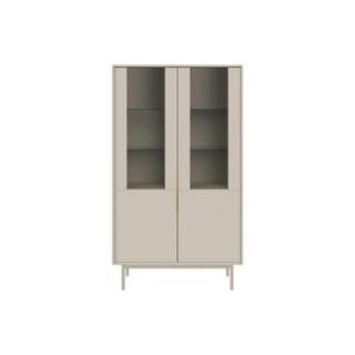 Vente-unique  Vitrine avec 2 portes - Beige - DABRIANA 