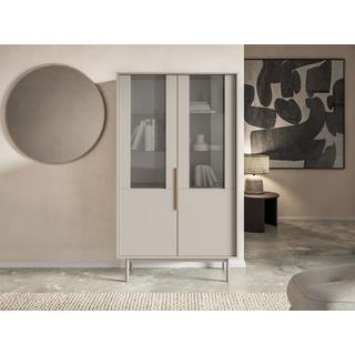 Vente-unique  Vitrine avec 2 portes - Beige - DABRIANA 