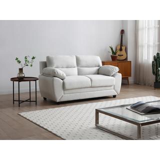 Vente-unique Sofa 2-Sitzer - Stoff - Beige - MANOA  