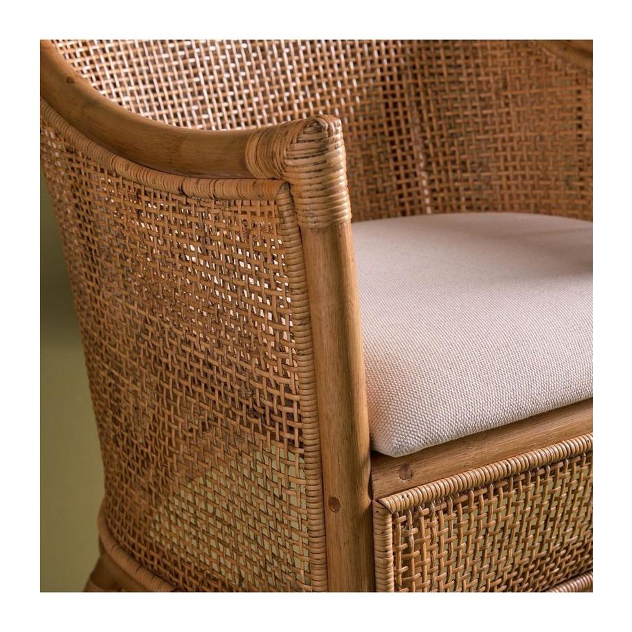 Calicosy Fauteuil en Rotin Maurice  