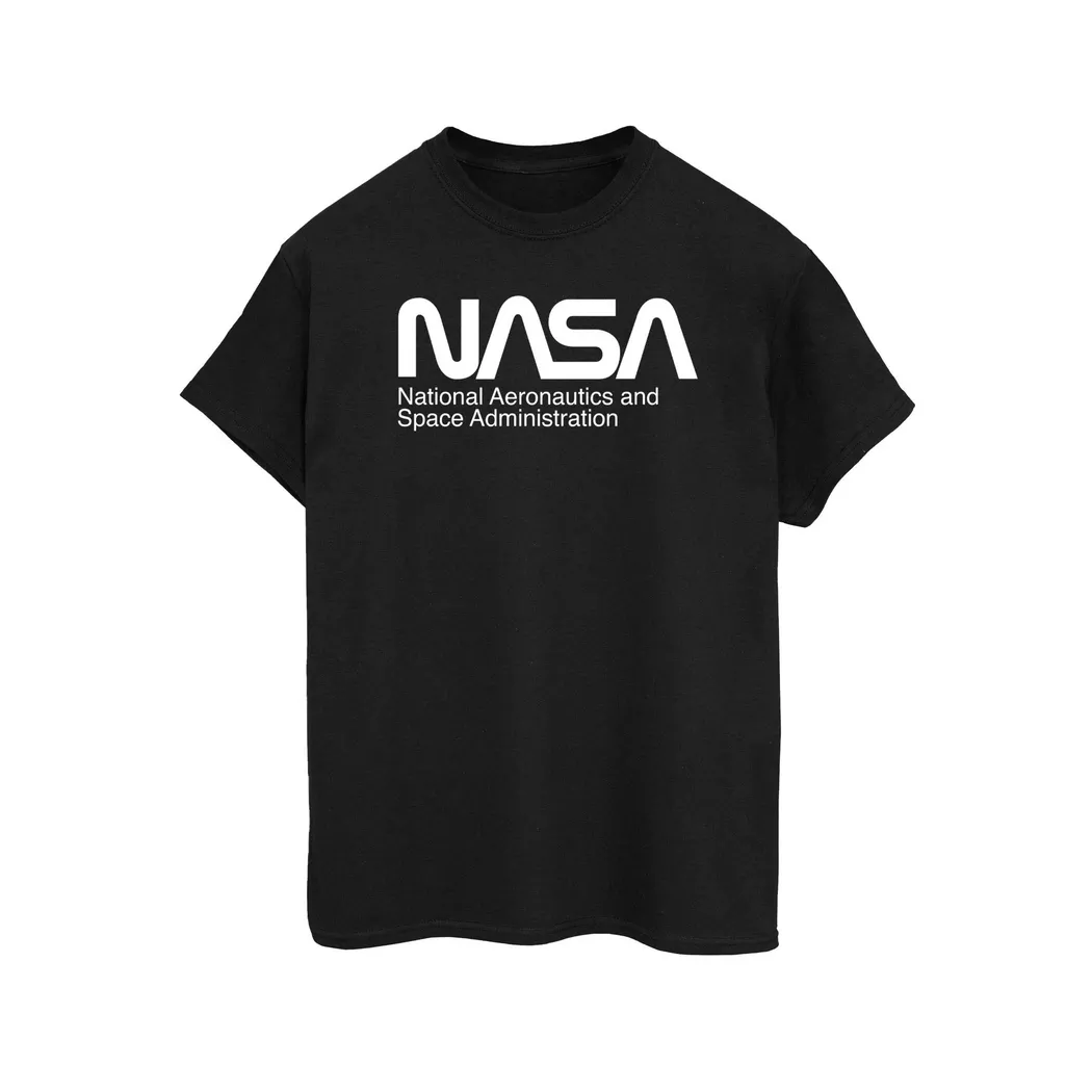 Nasa - Aeronautics And Space TShirt, für Damen, Schwarz, Größe S