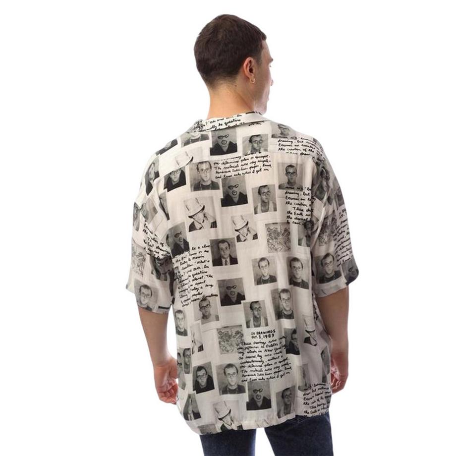 BOSS  Camicia Vestibilità Rilassata Fotografia Maniche Corte 