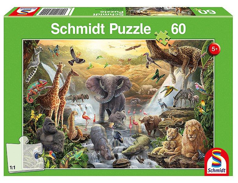 Schmidt  Puzzle Tiere in Afrika (60Teile) 