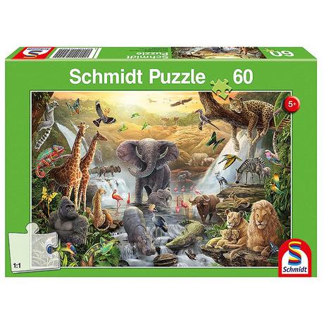 Schmidt  Puzzle Tiere in Afrika (60Teile) 