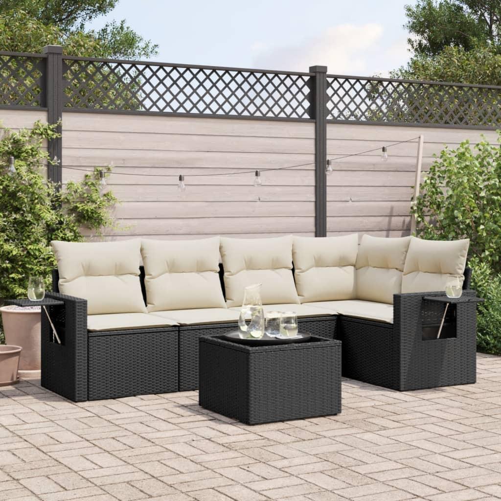 VidaXL set divano da giardino Polirattan  