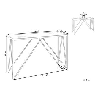 Beliani Konsolentisch aus Sicherheitsglas Modern WESO  