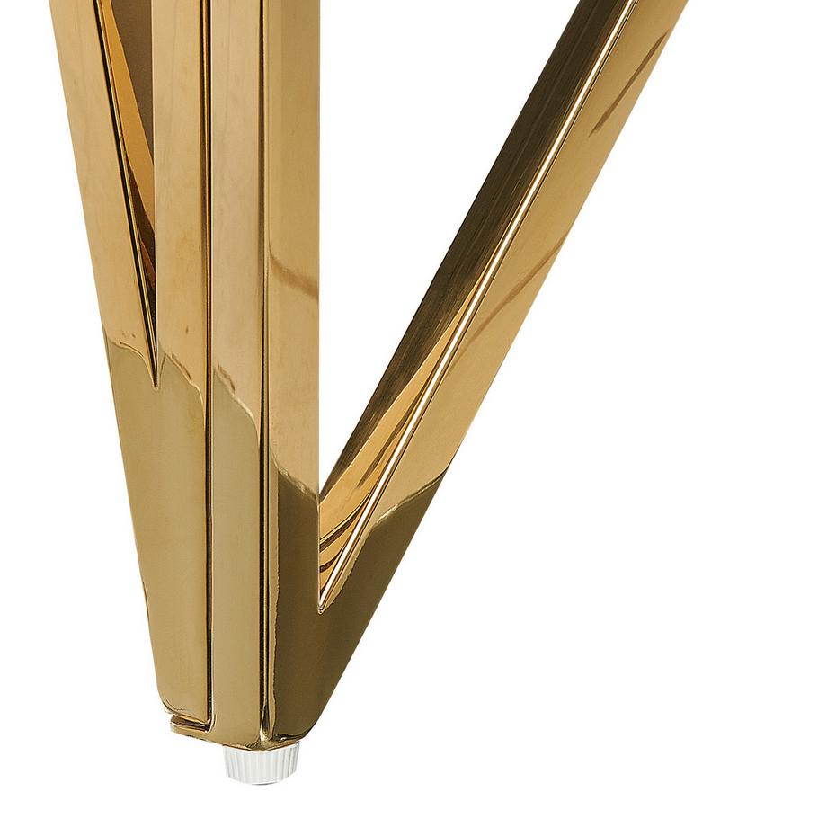 Beliani Tavolino consolle en Vetro temperato Glamour WESO  