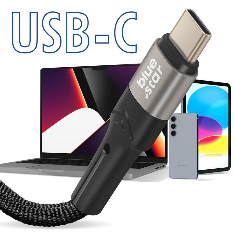 Avizar  Câble USB C Mâle/Mâle 60W 2m Blue Star 