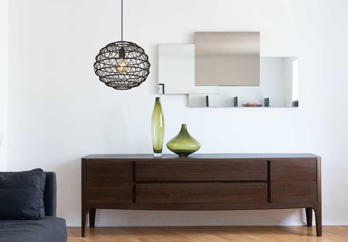 mutoni light Suspension Senni métal noir mat 1xE27 39  