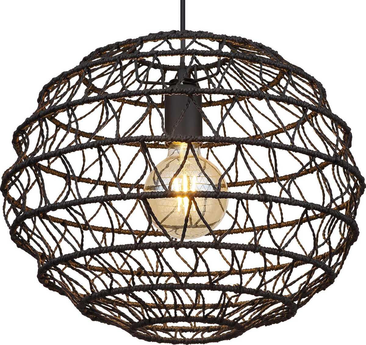 mutoni light Suspension Senni métal noir mat 1xE27 39  