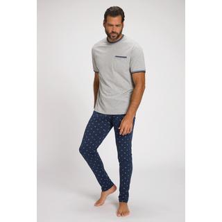 JP1880  Pyjama deux pièces, avec t-shirt et pantalon dans un imprimé minimaliste 