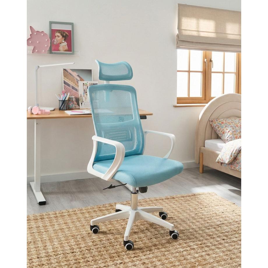 Beliani Chaise de bureau en Tissu maillé  MONARCH  