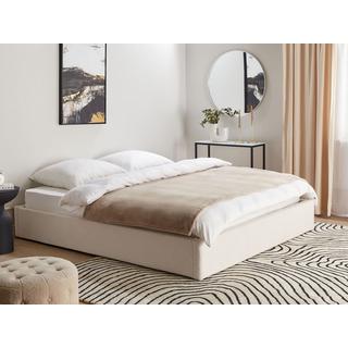 Beliani Letto contenitore en Bouclé Scandinavo DINAN  