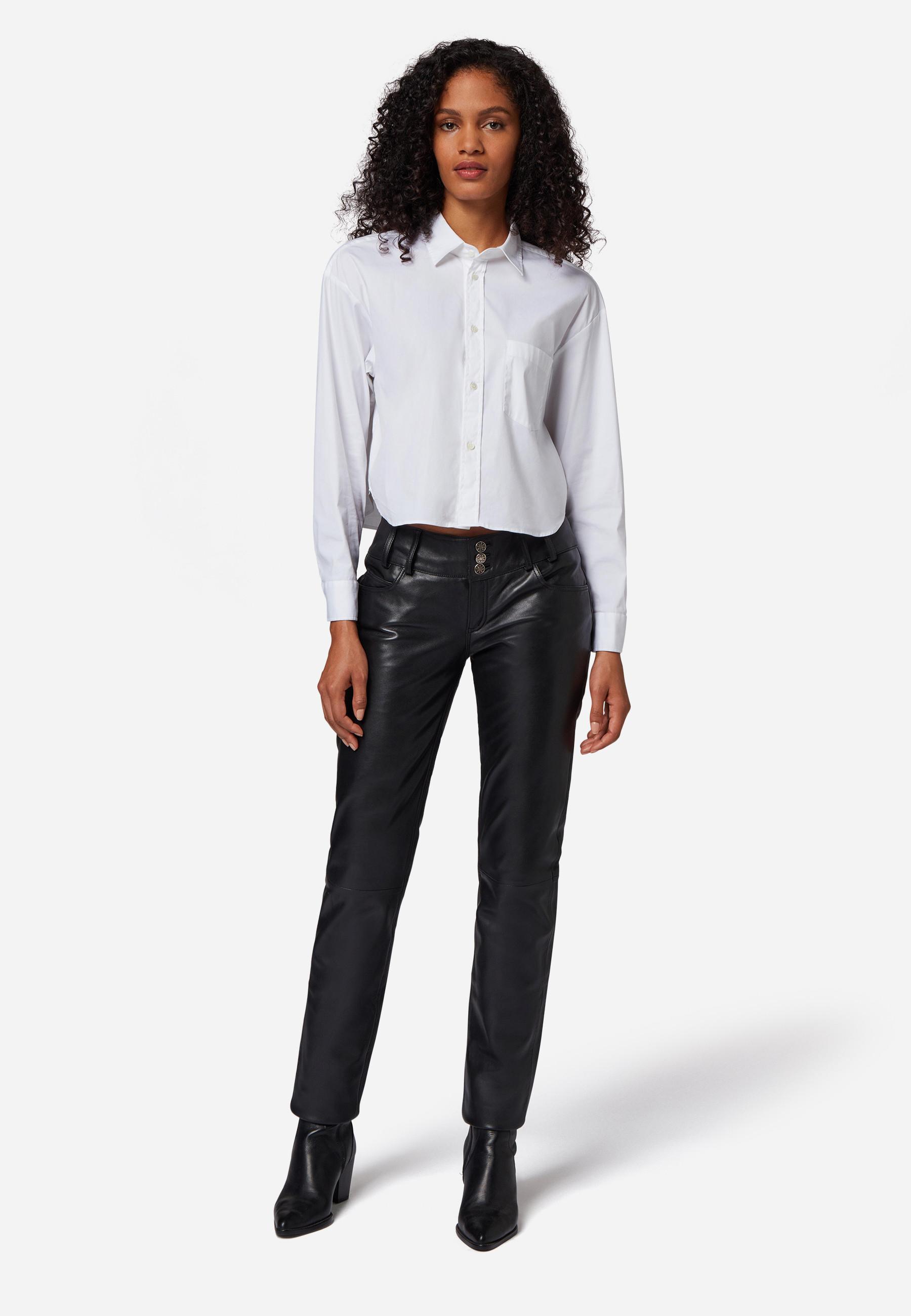 RICANO  Pantalon en cuir  Skinny Pant, taille basse classique 