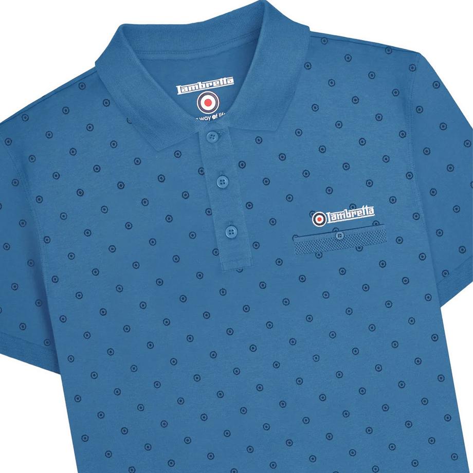Lambretta Polo Premium Imprimé Intégral  