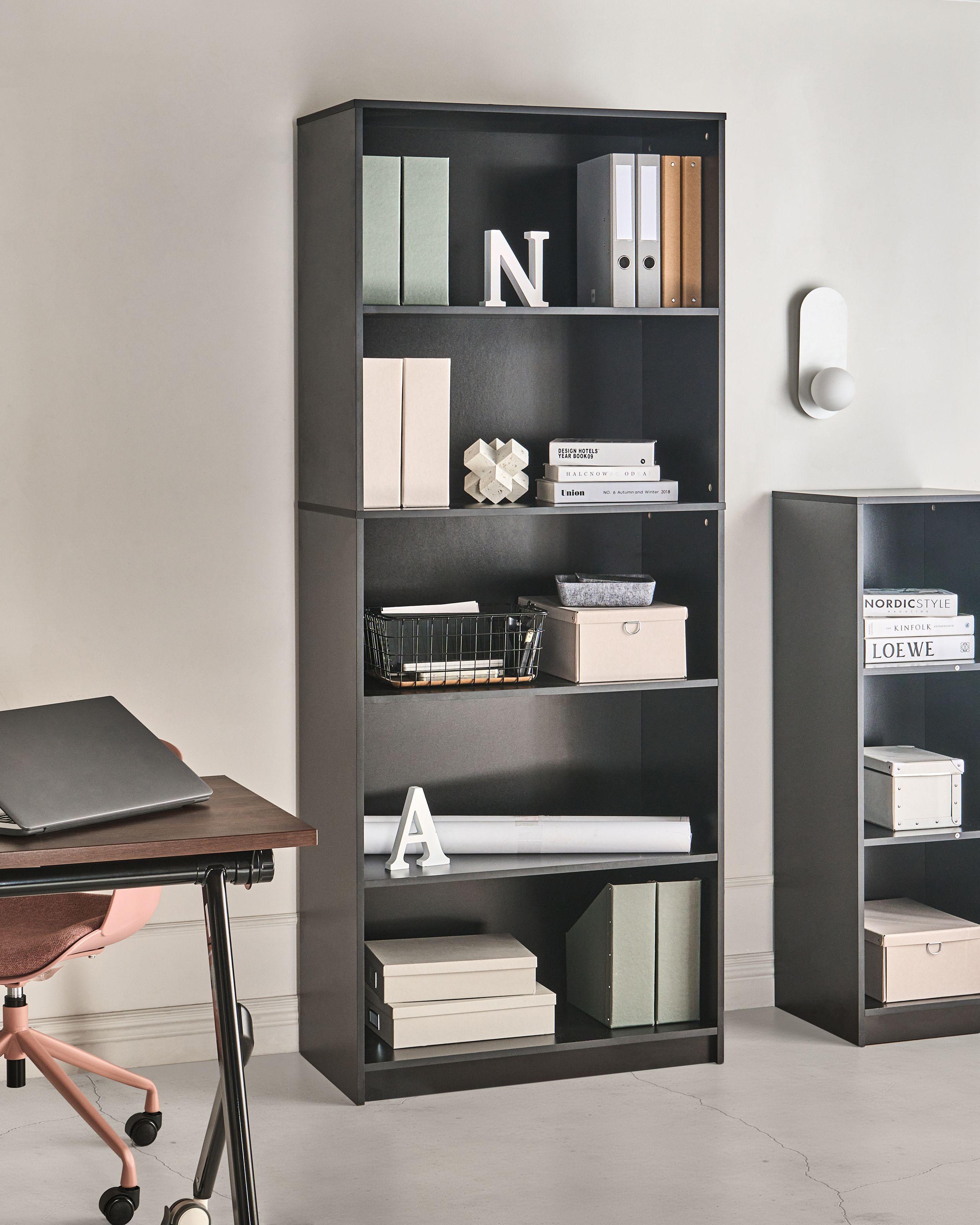 Beliani Bücherregal mit 5 Ebenen aus Faserplatte Minimalistisch ZEHNA  