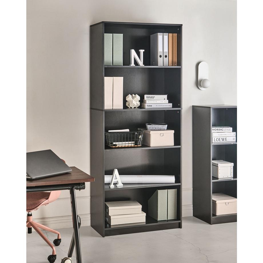 Beliani Libreria a 5 ripiani en Pannello di fibre (LDF) Minimalista ZEHNA  