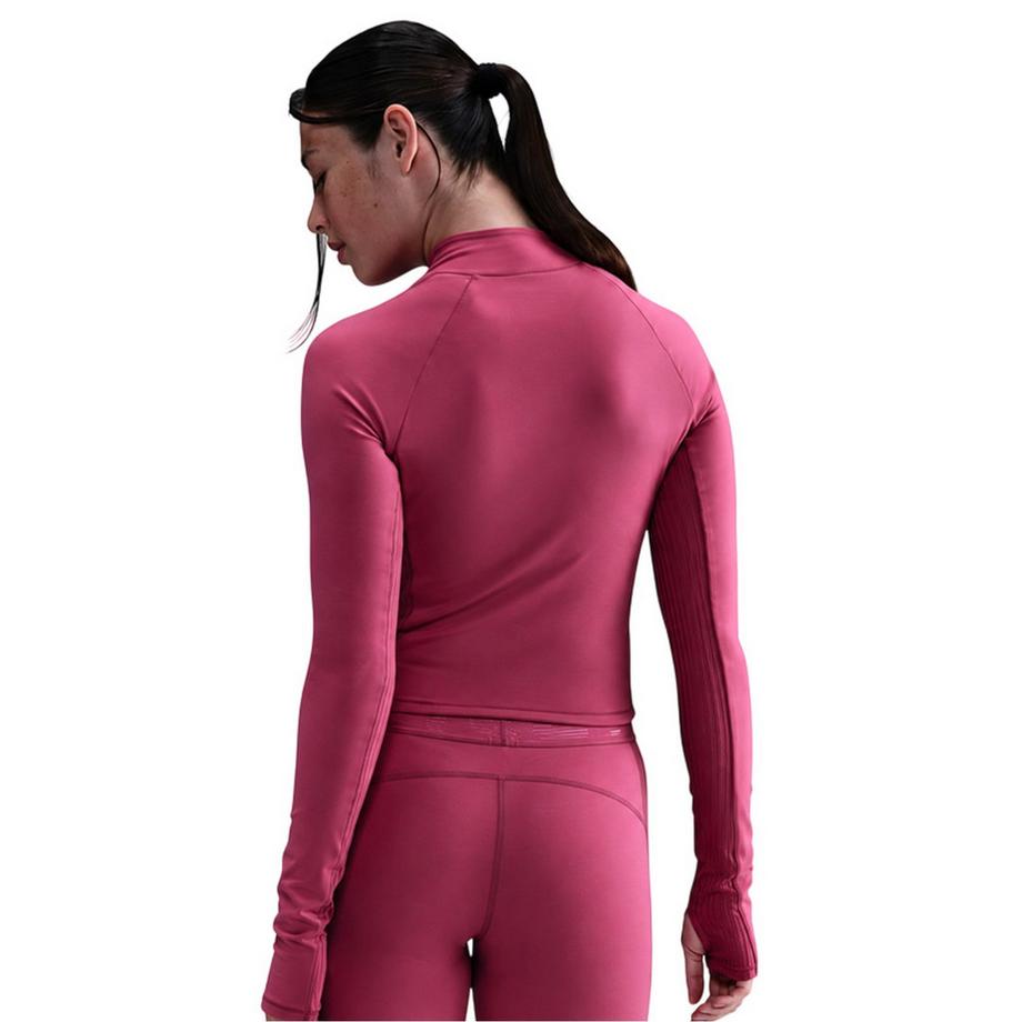 NIKE  Oberteil, Stehkragen, Athletisch, Raglanärmel 