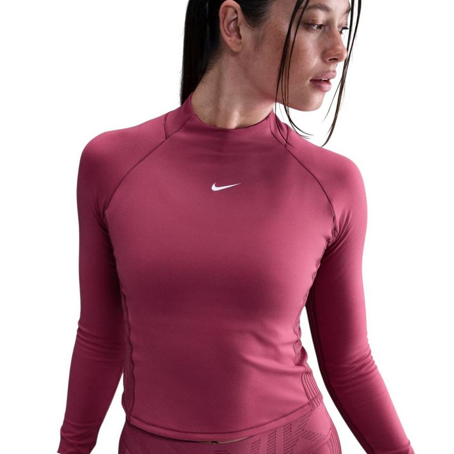 NIKE  Oberteil, Stehkragen, Athletisch, Raglanärmel 