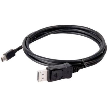 Mini-DisplayPort / DisplayPort Adapterkabel Mini DisplayPort Stecker, DisplayPort Stecker 2.00 m Schwarz