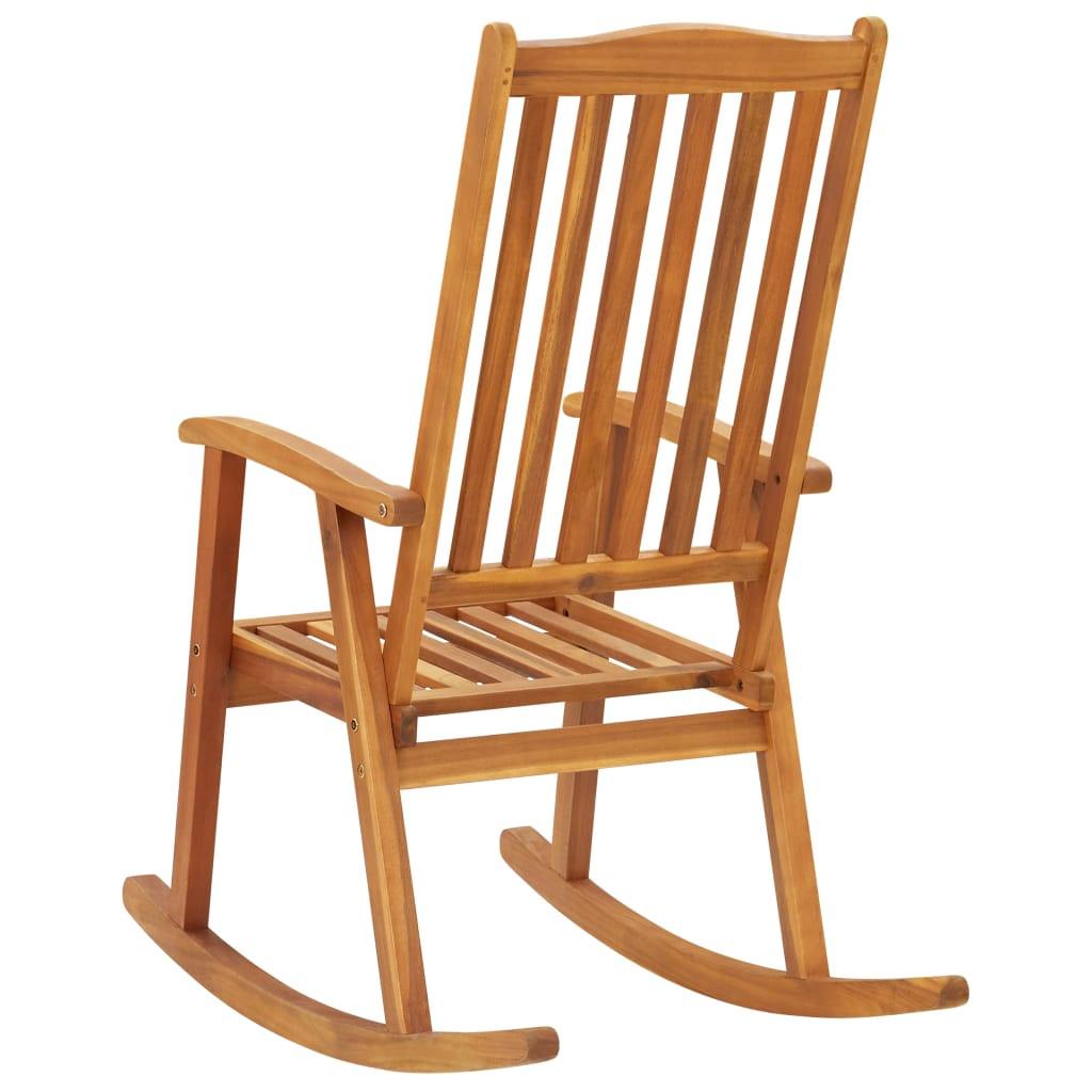VidaXL Chaise à bascule bois d'acacia  