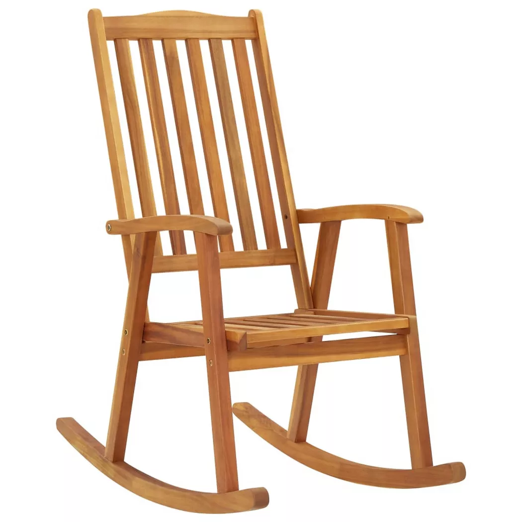 VidaXL - Schaukelstuhl akazienholz, One Size, Braun