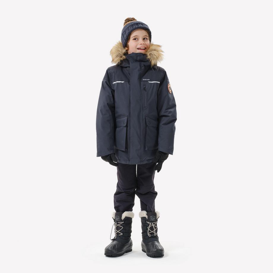 Parka bambino caldo impermeabile sintetico