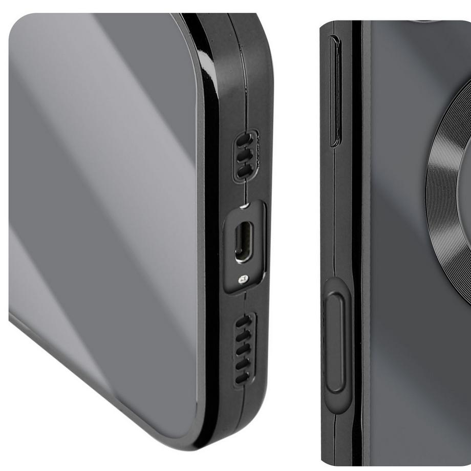 Avizar  Glam Hülle iPhone 16 Plus Schwarz 