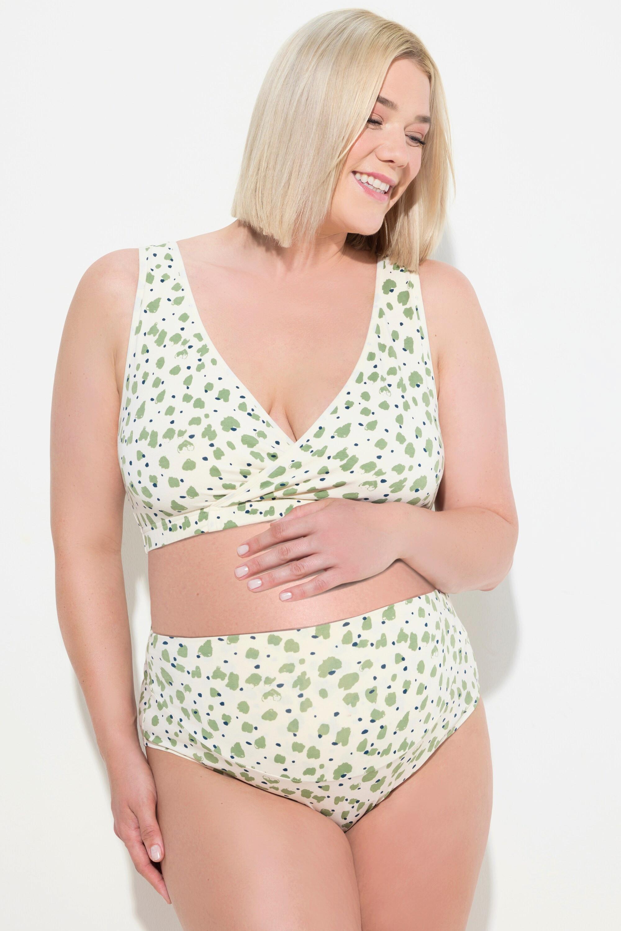 Ulla Popken Slip Bellieva Vita Alta Pois Cotone Biologico  