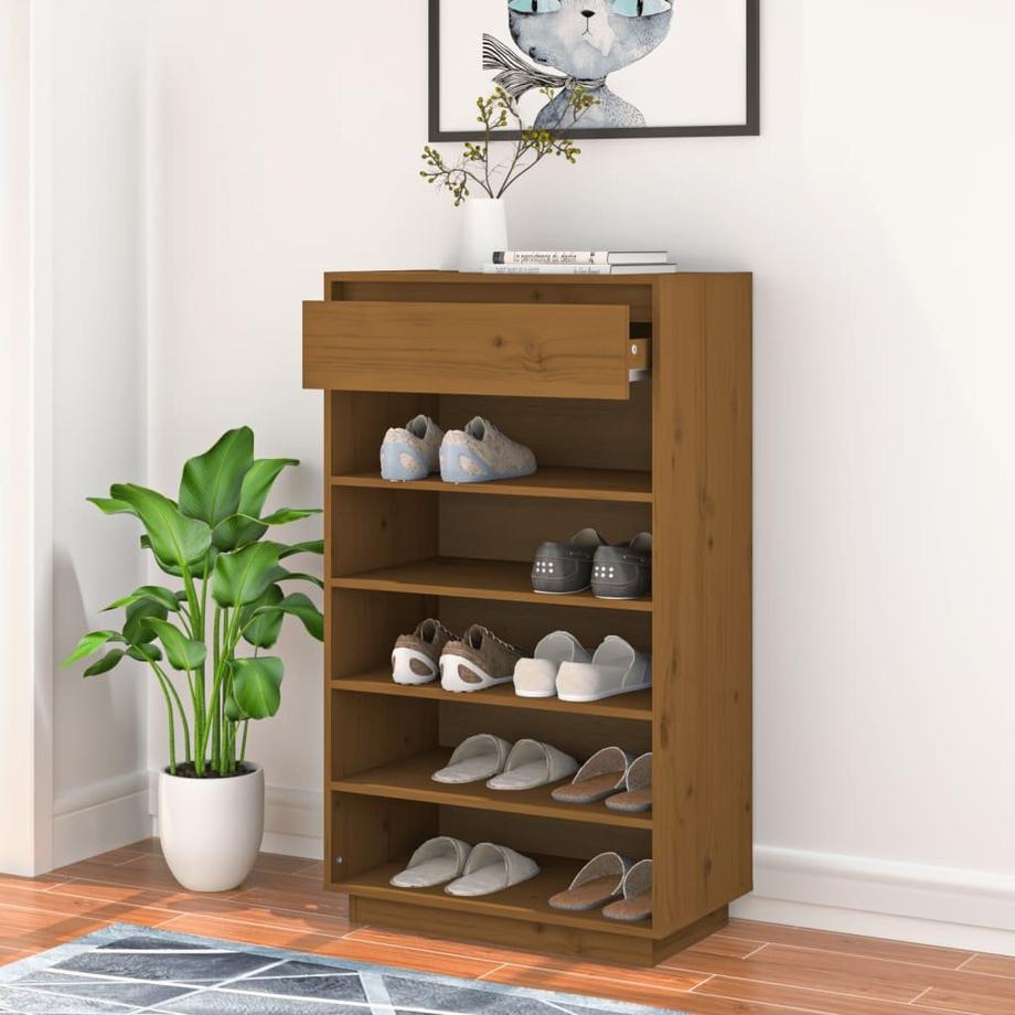 VidaXL Armoire à chaussures bois  