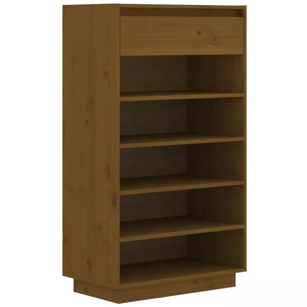 VidaXL - Armoire à chaussures bois, One Size, Marron